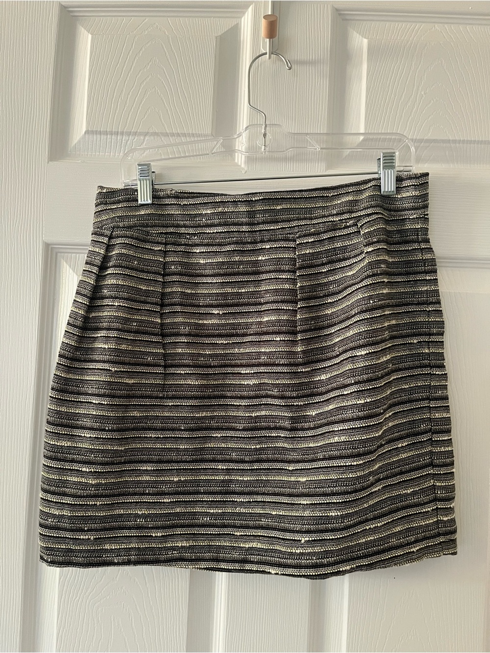 Missoni Black and Silver Striped Mini Skirt